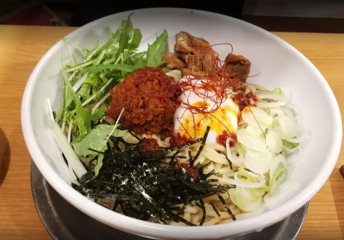 濃厚つけ麺 風雲丸 鶴田店の辛まぜそばです。